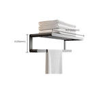 Modern Bathroom Set with Bath Shelf/Towel Holder & Paper Holder Black Bathroom Hardware