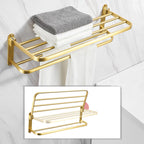 Modern Bathroom Hardware Paper Holder Bathroom Shelf Gold Bathroom Accessories Set