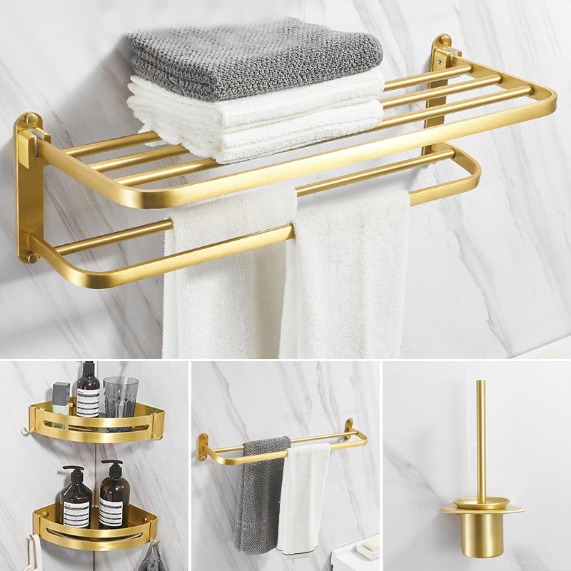 Modern Bathroom Hardware Paper Holder Bathroom Shelf Gold Bathroom Accessories Set