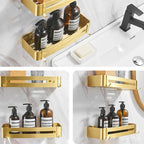Modern Bathroom Hardware Paper Holder Bathroom Shelf Gold Bathroom Accessories Set