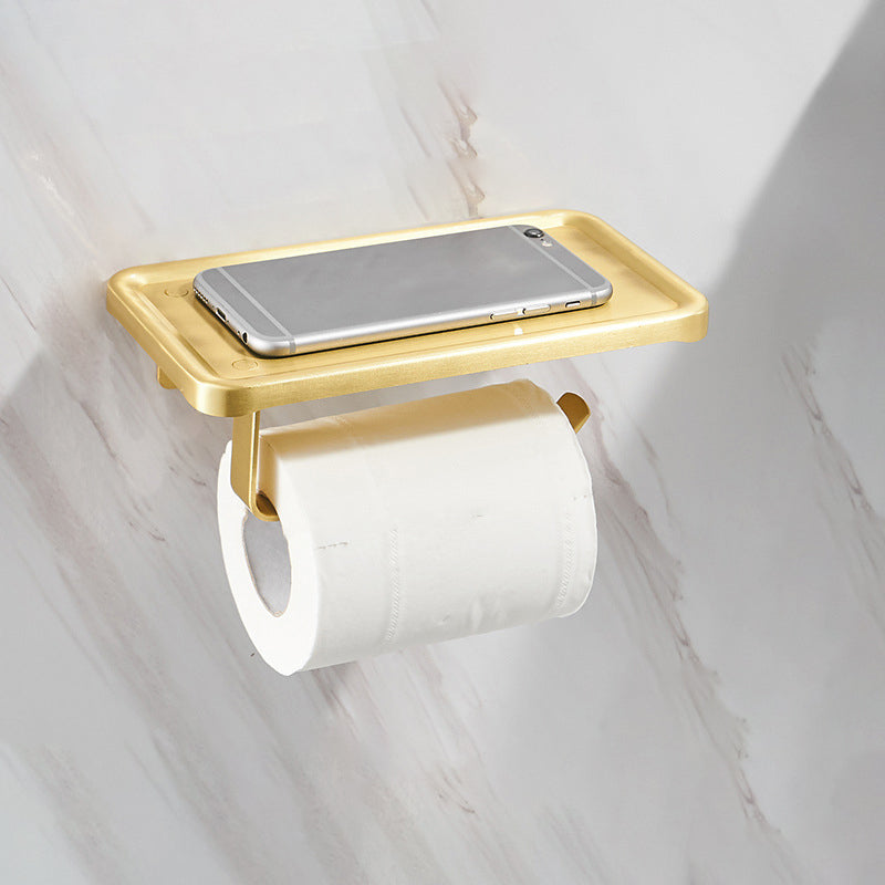 Modern Bathroom Hardware Paper Holder Bathroom Shelf Gold Bathroom Accessories Set