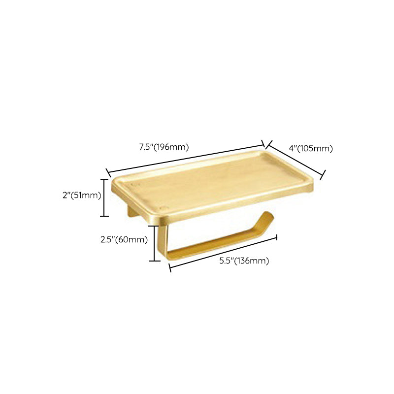 Modern Bathroom Hardware Paper Holder Bathroom Shelf Gold Bathroom Accessories Set
