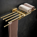 Traditional Golden Bath Accessories Set Brass Bathroom Accessories Kit