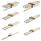 Traditional Golden Bath Accessory Set Brass Bathroom Accessories Kit