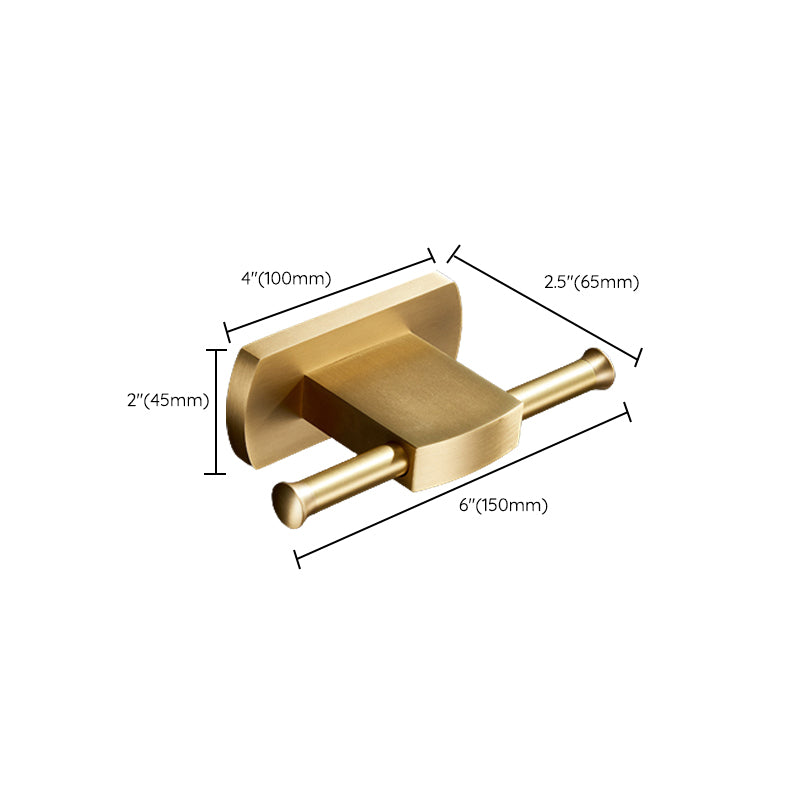 Traditional Golden Bath Accessories Set Brass Bathroom Accessories Kit
