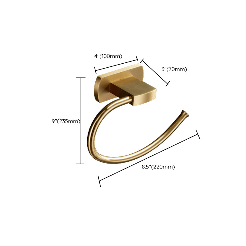 Traditional Golden Bath Accessories Set Brass Bathroom Accessories Kit