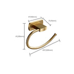 Traditional Golden Bath Accessories Set Brass Bathroom Accessories Kit