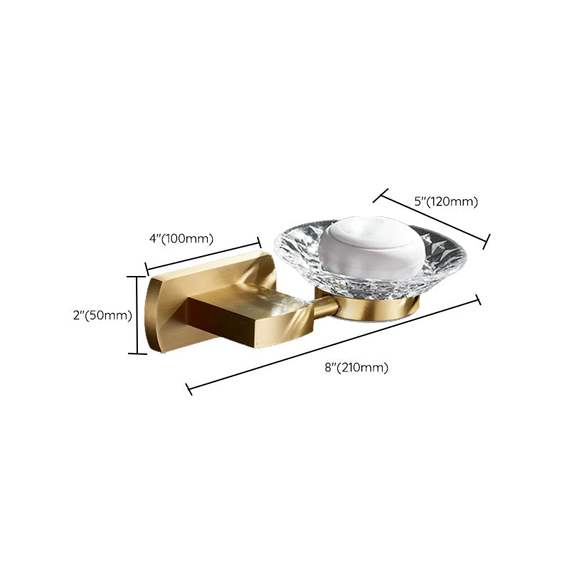 Traditional Golden Bath Accessories Set Brass Bathroom Accessories Kit