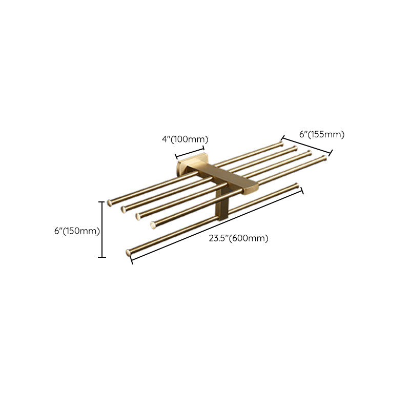 Traditional Golden Bath Accessories Set Brass Bathroom Accessories Kit