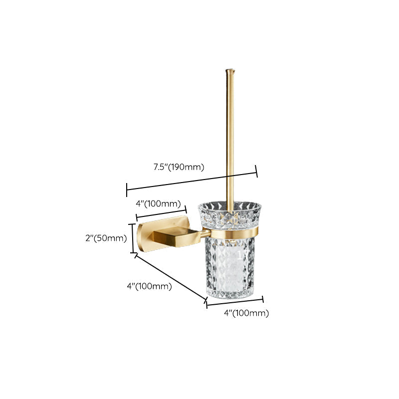 Traditional Golden Bath Accessories Set Brass Bathroom Accessories Kit