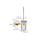 Traditional Golden Bath Accessories Set Brass Bathroom Accessories Kit