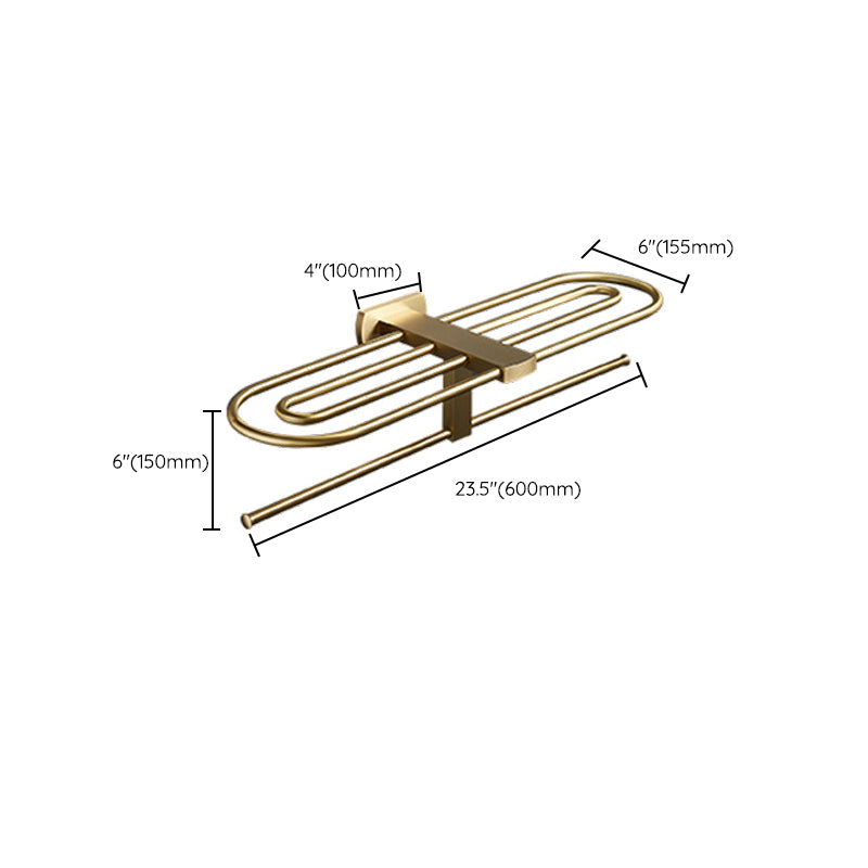 Traditional Golden Bath Accessories Set Brass Bathroom Accessories Kit