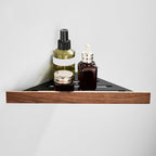 Wood and Aluminum Bath Accessory Set Black Bathroom Accessory Kit