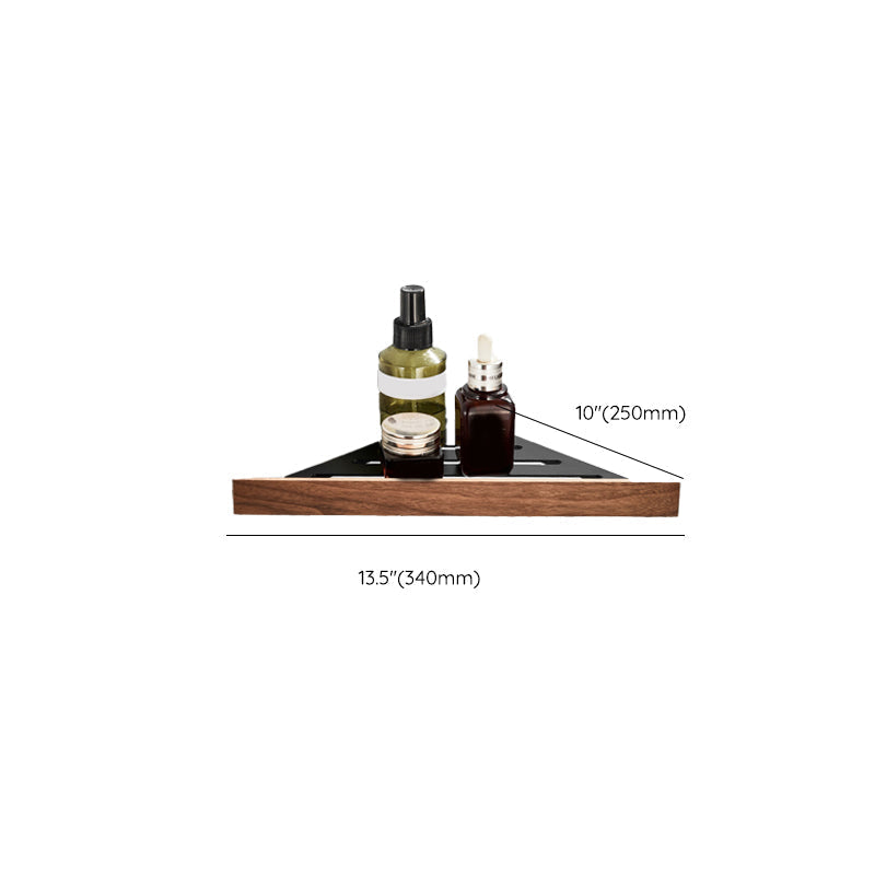 Wood and Aluminum Bath Accessory Set Black Bathroom Accessory Kit