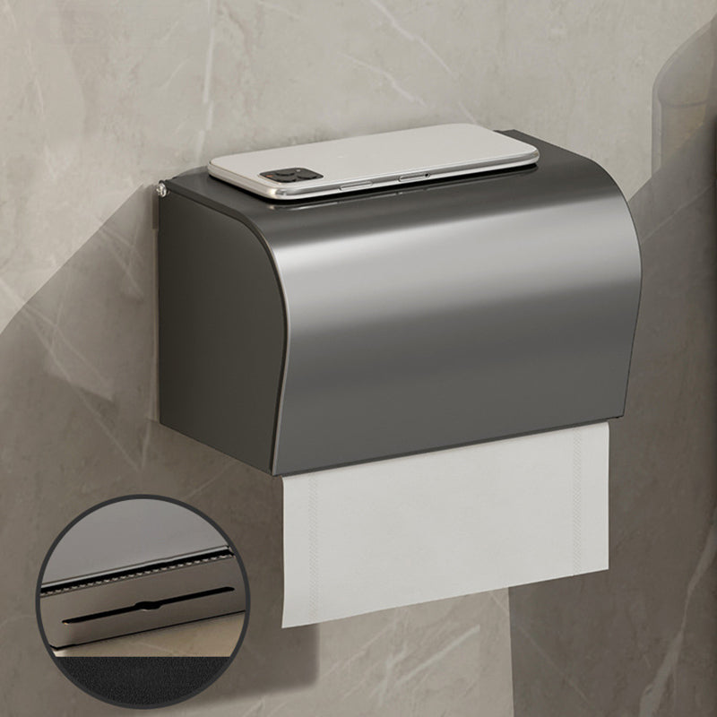 Contemporary Bathroom Accessory Set Grey Aluminum Bathroom Accessory Kit