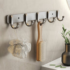 Contemporary Bathroom Accessory Set Grey Aluminum Bathroom Accessory Kit