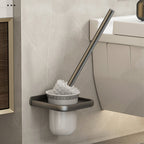 Contemporary Bathroom Accessory Set Grey Aluminum Bathroom Accessory Kit