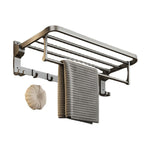 Contemporary Bathroom Accessory Set Grey Aluminum Bathroom Accessory Kit