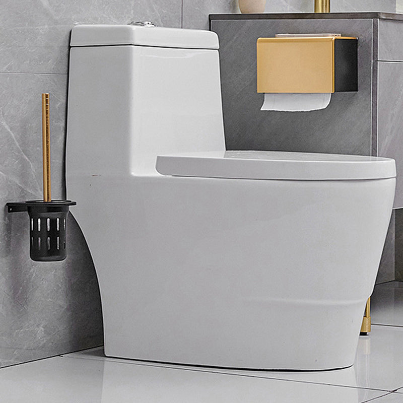 Contemporary Bath Accessories Set Black & Golden Bath Shelf/Towel Bar