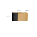 Contemporary Bath Accessories Set Black & Golden Bath Shelf/Towel Bar