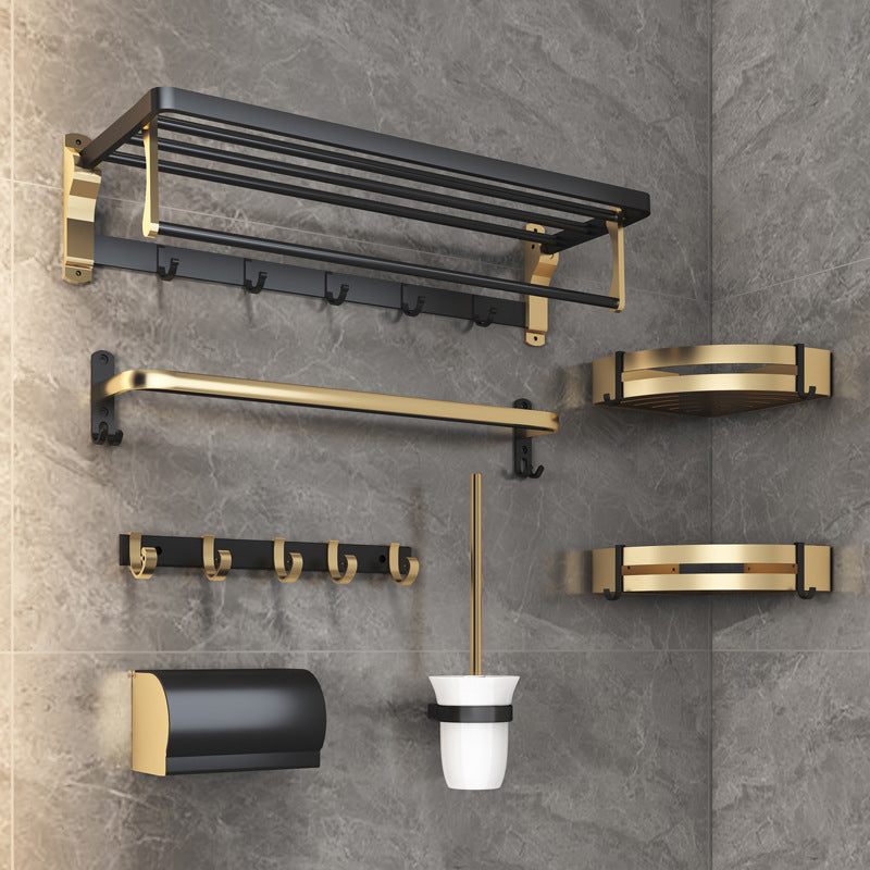 Black & Brass Bathroom Set Modern Style Bathroom Accessories As Individual Piece Or As Set