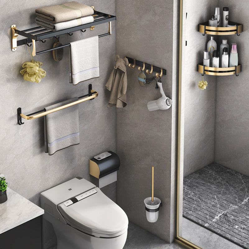 Black & Brass Bathroom Set Modern Style Bathroom Accessories As Individual Piece Or As Set