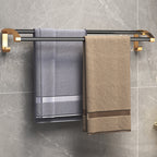 Black & Brass Bathroom Set Modern Style Bathroom Accessories As Individual Piece Or As Set