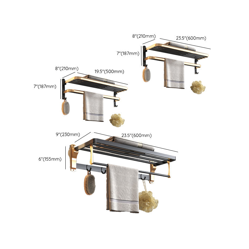 Black & Brass Bathroom Set Modern Style Bathroom Accessories As Individual Piece Or As Set