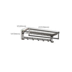 Gray contemporary bathroom accessory set Bathroom shelf/towel holder & bathrobe hook incl.