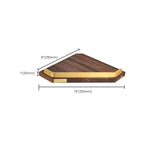Wood and Aluminum Bath Hardware Set Golden Bathroom Accessory Set
