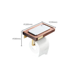 Wood and Aluminum Bath Hardware Set Golden Bathroom Accessory Set