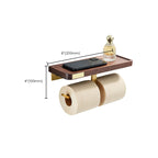 Wood and Aluminum Bath Hardware Set Golden Bathroom Accessory Set