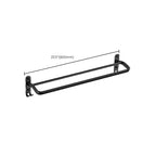 Modern Bathroom Accessories Set Towel Holder Black Soap Dish Bath Accessories Set
