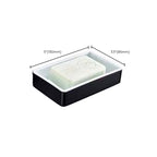 Modern Bathroom Accessories Set Towel Holder Black Soap Dish Bath Accessories Set