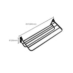 Modern Bathroom Accessories Set Towel Holder Black Soap Dish Bath Accessories Set