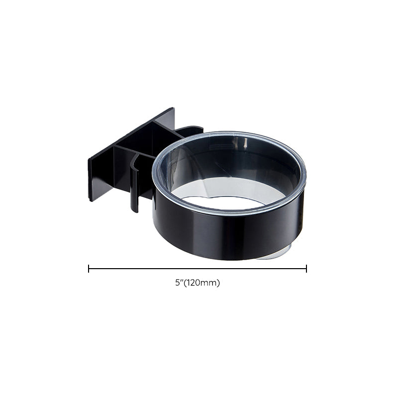 Modern Bathroom Accessories Set Towel Holder Black Soap Dish Bath Accessories Set