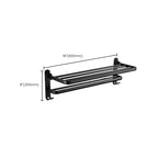 Modern Bathroom Accessories Set Towel Holder Black Soap Dish Bath Accessories Set