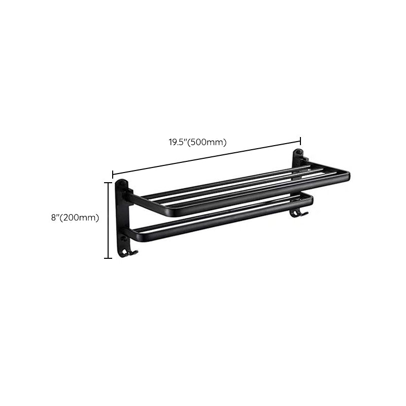 Modern Bathroom Accessories Set Towel Holder Black Soap Dish Bath Accessories Set