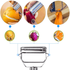 Stainless Steel Multi-Functional Vegetable Peeler