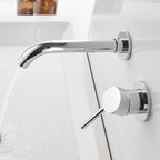 Wall-mounted faucet Glam Style sink bathroom faucet with lever handle