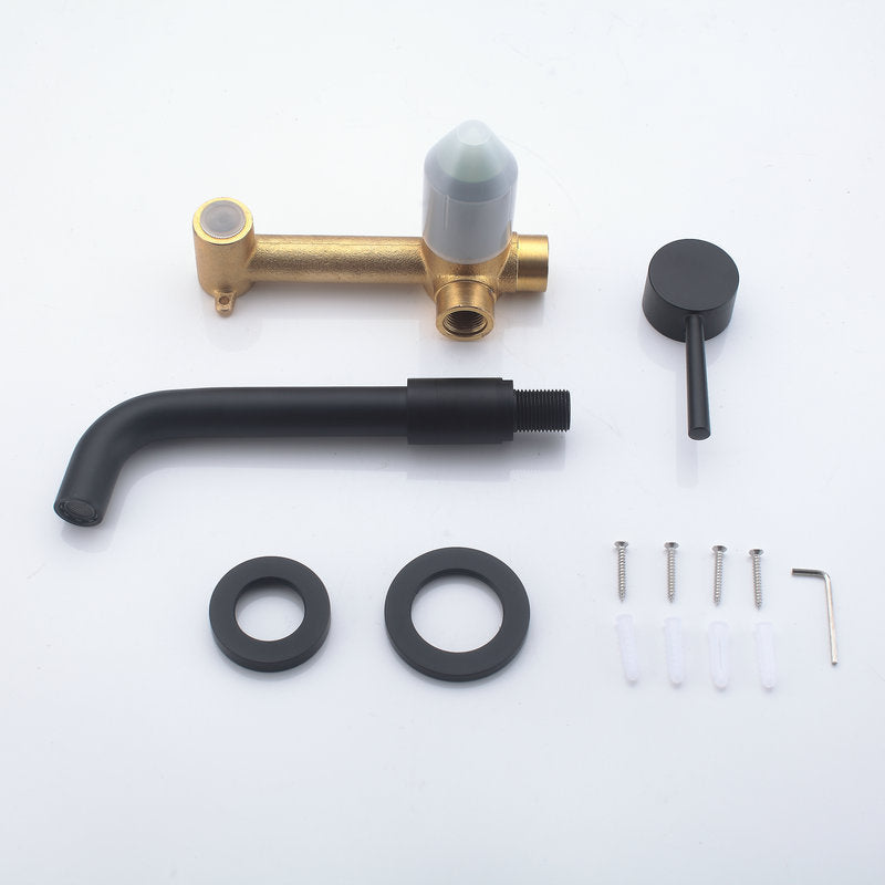 Wall-mounted faucet Glam Style sink bathroom faucet with lever handle