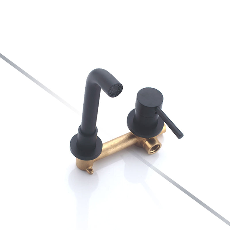 Wall-mounted faucet Glam Style sink bathroom faucet with lever handle