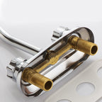 Circular 2-Handle Bathroom Faucet Contemporary Brass Sink Faucet