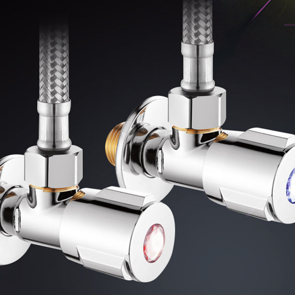 Circular 2-Handle Bathroom Faucet Contemporary Brass Sink Faucet