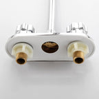 Circular 2-Handle Bathroom Faucet Contemporary Brass Sink Faucet