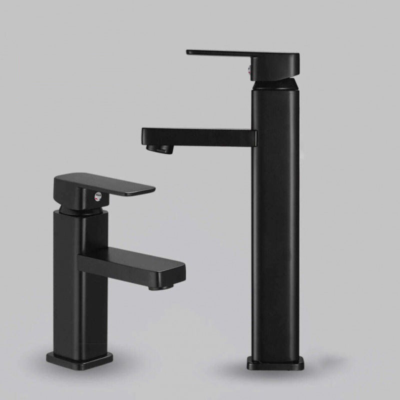 Industrial Bathroom Faucet Stainless Steel Lever Handles with Water Hose Sink Faucet
