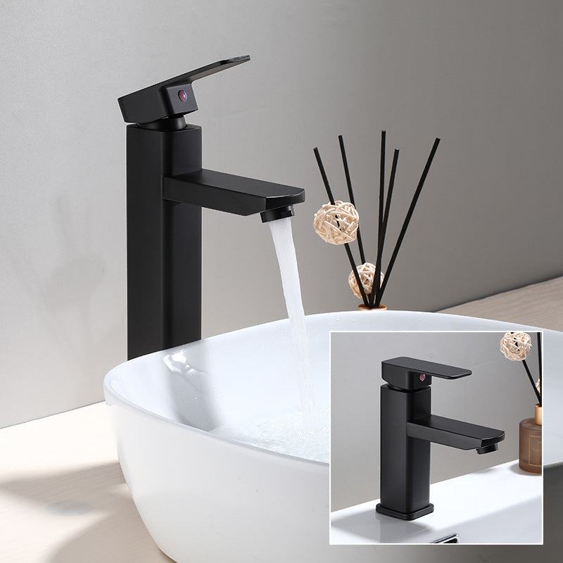 Industrial Bathroom Faucet Stainless Steel Lever Handles with Water Hose Sink Faucet