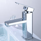 Industrial Bathroom Faucet Stainless Steel Lever Handles with Water Hose Sink Faucet