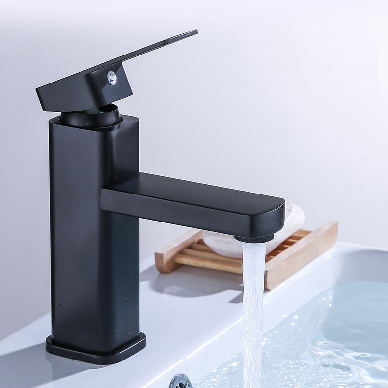 Industrial Bathroom Faucet Stainless Steel Lever Handles with Water Hose Sink Faucet