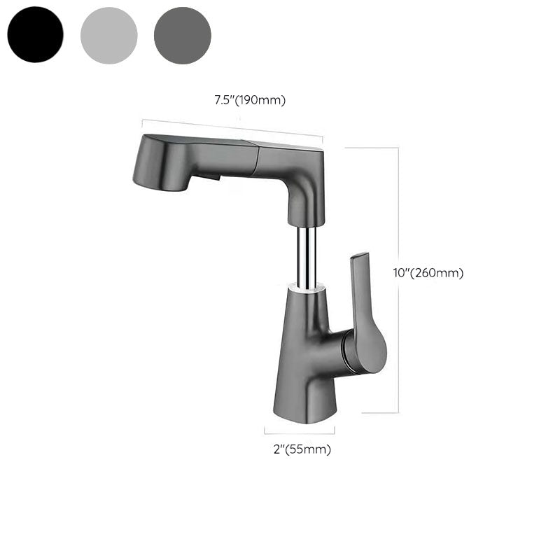Modern centerset faucet with single lever handle for countertop sink bathroom fixture
